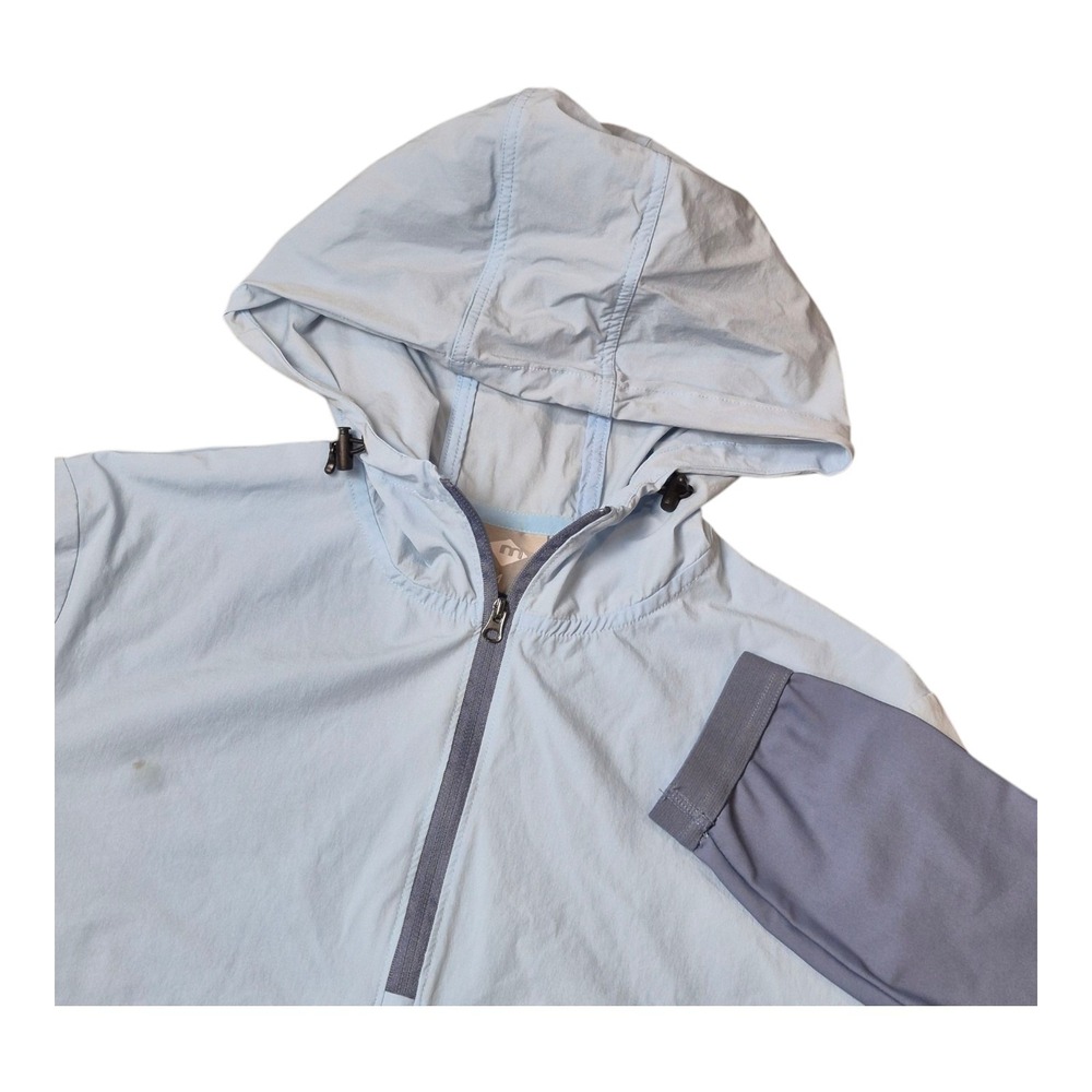 Moxie Cycling‎ Co 1/2 Half Zip Pullover Windbreaker Jacket Hood Men's M